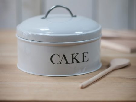 Round cake tin, chalk steel For Sale