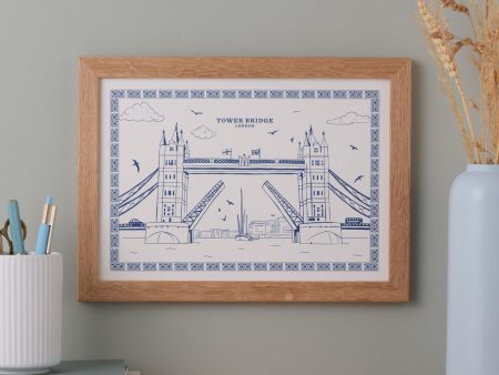 Tower Bridge A4 Print by Victoria Eggs - Unframed Online Sale