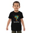 Personalised Custom Text - Organic Cotton Kids T-Shirt - London Doodles - Fish & Chips For Cheap