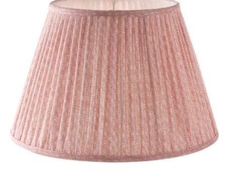 Lampshade, Bedwyn, Gathered Linen, Pink, 8  Online Hot Sale