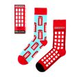 Urban Eccentric Socks Telephone Box Two Pack Discount