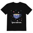 Personalised Custom Text - Organic Cotton Kids T-Shirt - London Doodles - Cup Of Tea Cheap