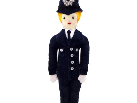 Policeman Stitched Christmas Decoration Cheap