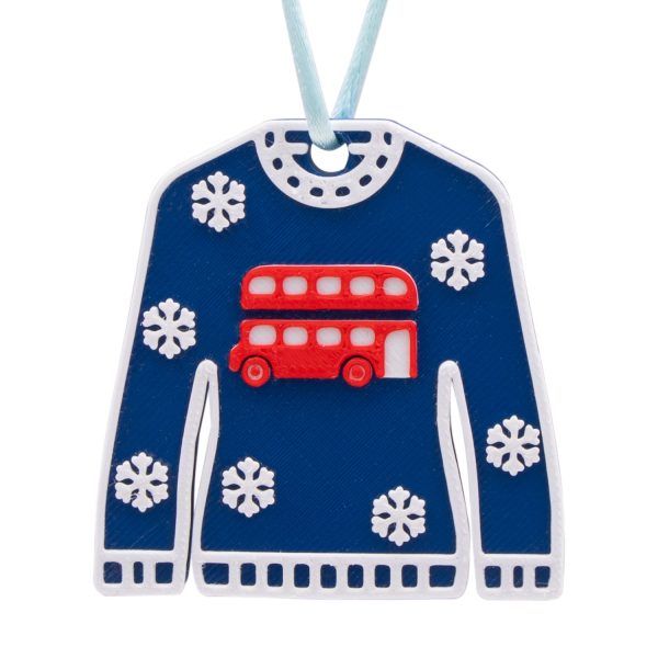 Made Happy Christmas Jumper Bus Decoration Hot on Sale