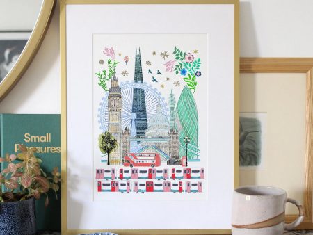 Josie Shenoy London Skyline A4 Print Sale