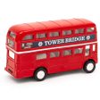 Die Cast Pull-Back Bus Model Toy - Tower Bridge London Online now