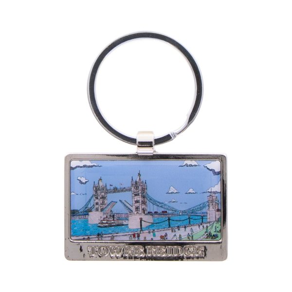 Tower Bridge Illustration Keyring Discount