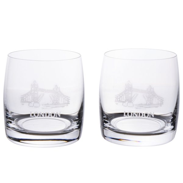 Tower Bridge Whisky Glasses Boxed Set For Discount