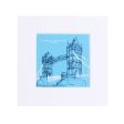 Tower Bridge Line Small Print - Turquoise Online Hot Sale