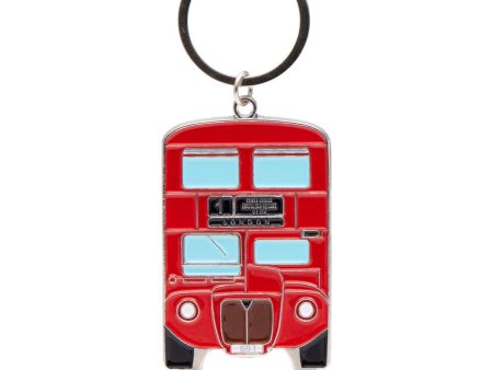 Red Bus Bottle Opener Keyring For Sale