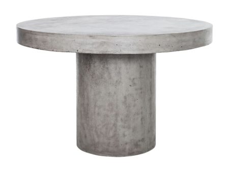 Moe s Cassius Collection Round 47 in. Cement Outdoor Dining Table with Color Options For Discount