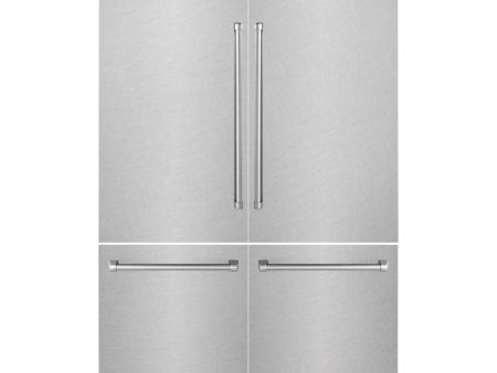 ZLINE 60 in. Refrigerator Panels in Fingerprint Resistant Stainless Steel for a 60 in. Built-in Refrigerator (RPBIV-SN-60) Hot on Sale