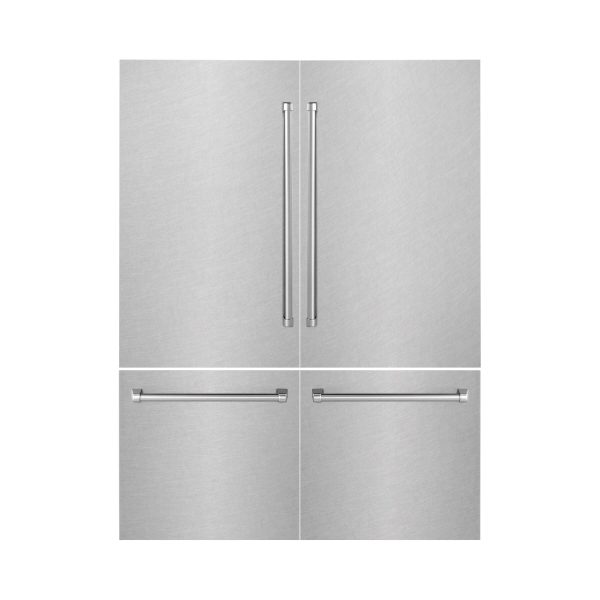 ZLINE 60 in. Refrigerator Panels in Fingerprint Resistant Stainless Steel for a 60 in. Built-in Refrigerator (RPBIV-SN-60) Hot on Sale