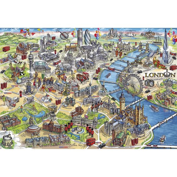 Gibsons London Landmarks 500 Piece Puzzle Online