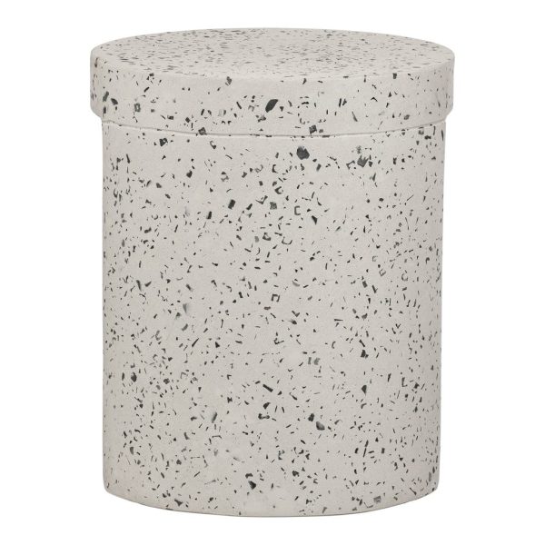 Moe s Lyon Collection 15 in. Outdoor Cement Stool Online now