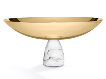 Coluna Nut bowl, Carrara Gold For Sale