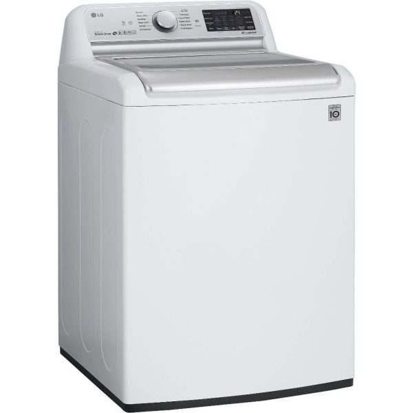 LG 27 in. Smart wi-fi Enabled Top Load Washer with TurboWash3D Technology in White 5.5 cu. ft. (WT7800CW) For Discount