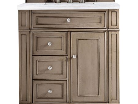 James Martin Vanities Bristol Collection 30 in. Single Vanity in Whitewashed Walnut with Countertop Options Online now