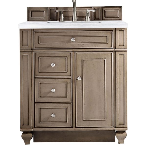 James Martin Vanities Bristol Collection 30 in. Single Vanity in Whitewashed Walnut with Countertop Options Online now