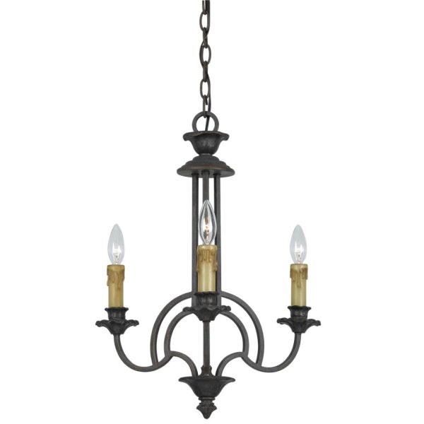 Cal Lighting 60W X 3 Elberton 3 Light Chandelier on Sale