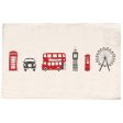 London Skyline Tea Towel by Victoria Eggs Hot on Sale