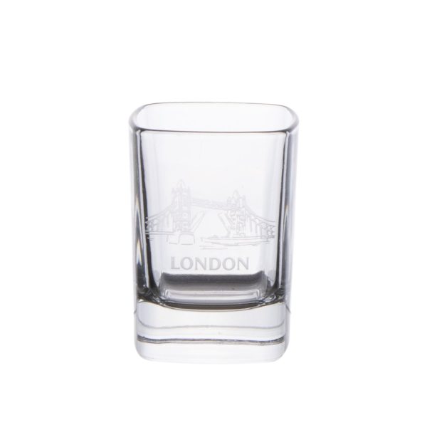 Tower Bridge Square Dram Whisky Glass on Sale