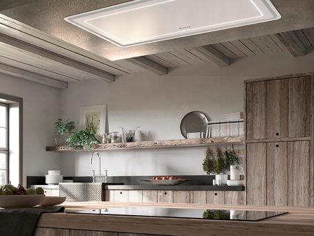 Faber High-Light 36  White Matte Island Canopy Range Hood For Cheap