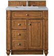 James Martin Vanities Bristol Collection 30 in. Single Vanity in Saddle Brown with Countertop Options on Sale