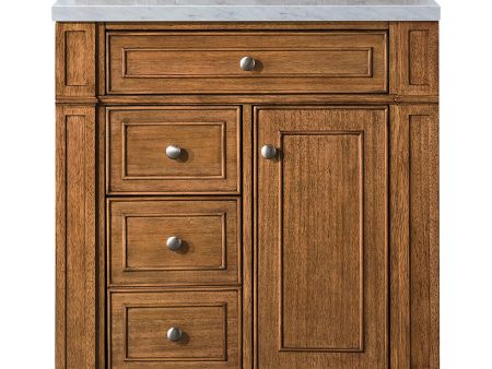 James Martin Vanities Bristol Collection 30 in. Single Vanity in Saddle Brown with Countertop Options on Sale