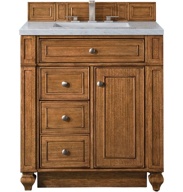 James Martin Vanities Bristol Collection 30 in. Single Vanity in Saddle Brown with Countertop Options on Sale