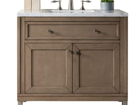 James Martin Vanities Chicago Collection 36 in. Single Vanity in Whitewashed Walnut with Countertop Options on Sale