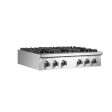 Forno Lseo 36 in. 6 Burner Gas Rangetop with Griddle in Stainless Steel (FCTGS5737-36) Cheap