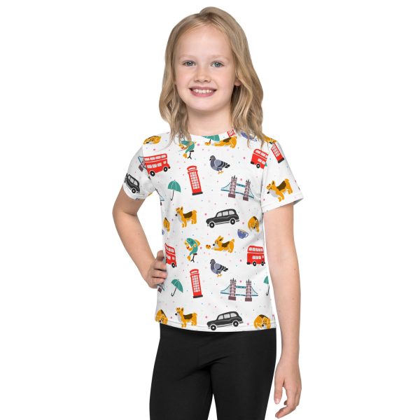 London Doodles - All Over Print - Kids T-Shirt Online now