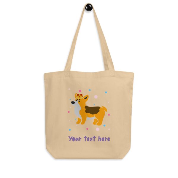 Personalised Custom Text - Eco Tote Bag - London Doodles - Royal Corgi Supply