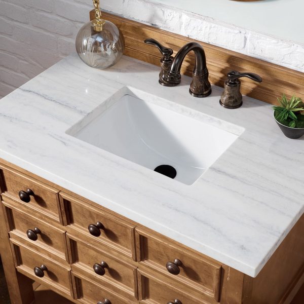 James Martin Vanities Malibu Collection 36 in. Single Vanity in Honey Alder with Countertop Options Online