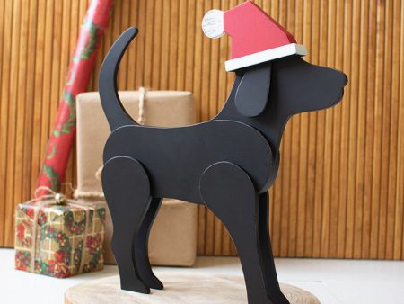 Kalalou Wooden Labrador Santa Tabletop Decor Online