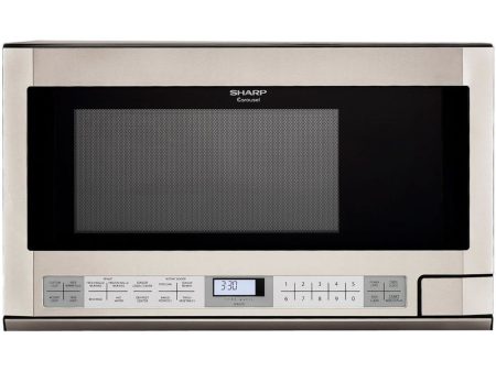 Sharp 1.5 cu. ft. 1100W 24 in. Over-the-Counter Microwave in Stainless Steel (R1214T) For Cheap