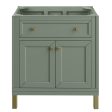 James Martin Vanities Chicago Collection 30 in. Single Vanity in Smokey Celadon, Cabinet Only For Cheap