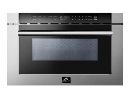 Forno 24 in. 1.2 cu. ft. Built-In Microwave Drawer in Stainless Steel (FMWDR3000-24) Online now