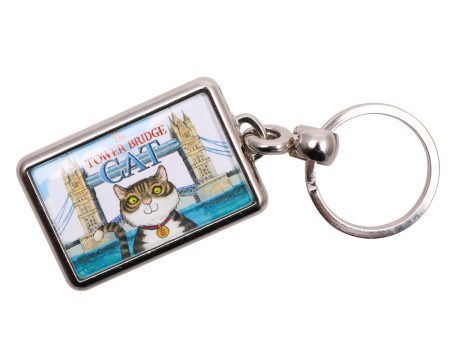 The Tower Bridge Cat Keyring Hot on Sale