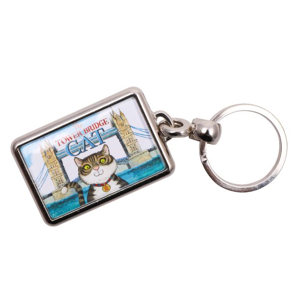 The Tower Bridge Cat Keyring Hot on Sale