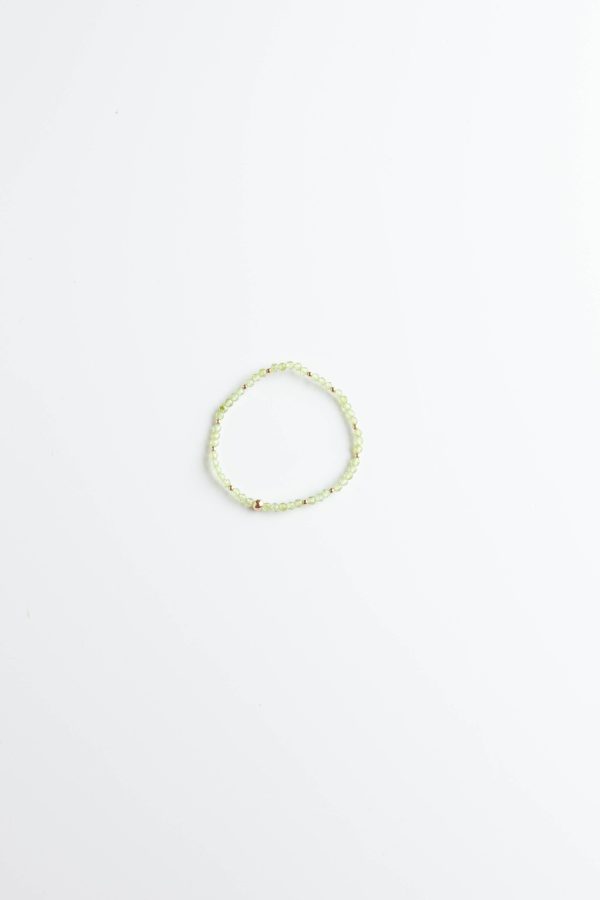 Gold & Peridot Stretchy Bracelet Online Sale