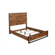 Alpine Live Edge Full Size Panel Bed, Tobacco (5200-08F) For Sale