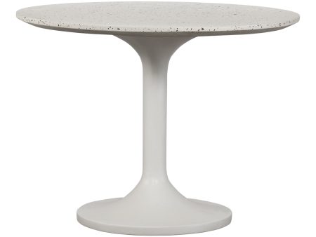 Moe s Tuli Collection 39 in. Round Outdoor Cafe Table in Light Grey on Sale