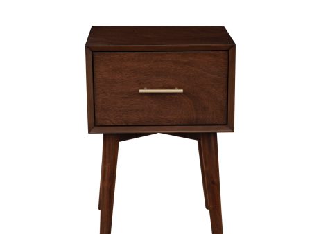 Alpine Flynn End Table, Walnut Fashion