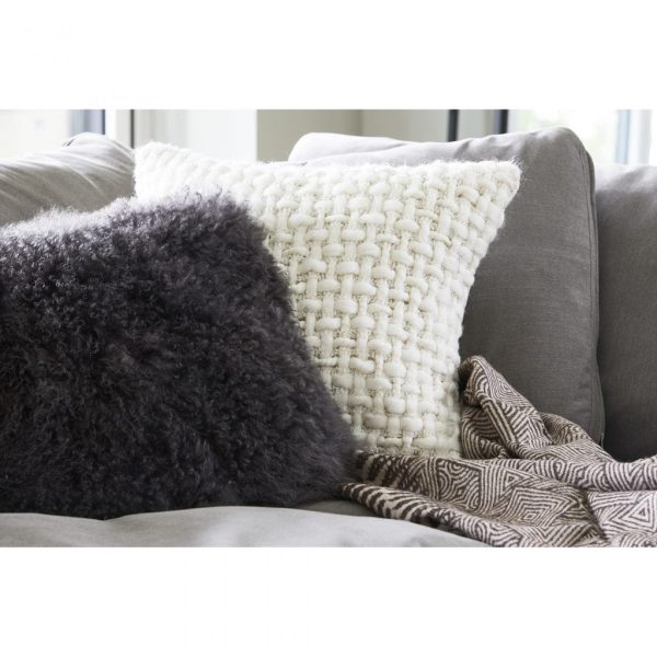 Moe’s Bolton Living Collection 19 in. Lamb Fur Accent Pillow on Sale