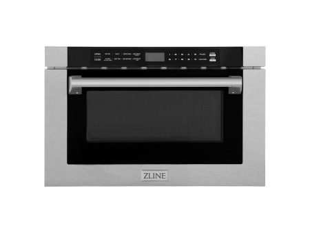 ZLINE 24 in. 1.2 cu. ft. Built-in Microwave Drawer with a Traditional Handle in Fingerprint Resistant Stainless Steel (MWD-1-SS-H) Online Sale