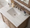 James Martin Vanities Bristol Collection 36 in. Single Vanity in Whitewashed Walnut with Countertop Options Supply