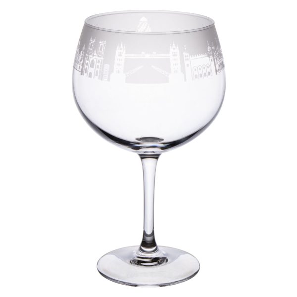 London Skyline Milford Gin Balloon Glass Cheap