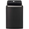 LG 27 in. Smart wi-fi Enabled Top Load Washer with TurboWash3D Technology in Black Steel 5.5 cu. ft. (WT7900HBA) Hot on Sale